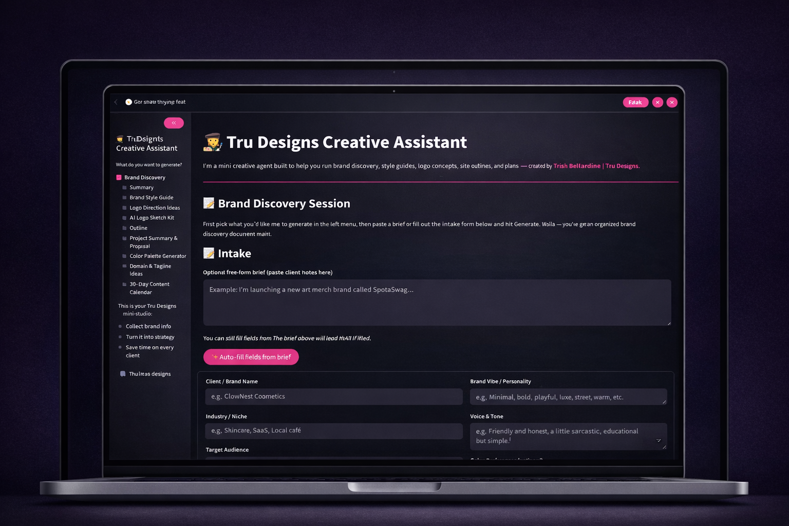 Tru Creative Assistant